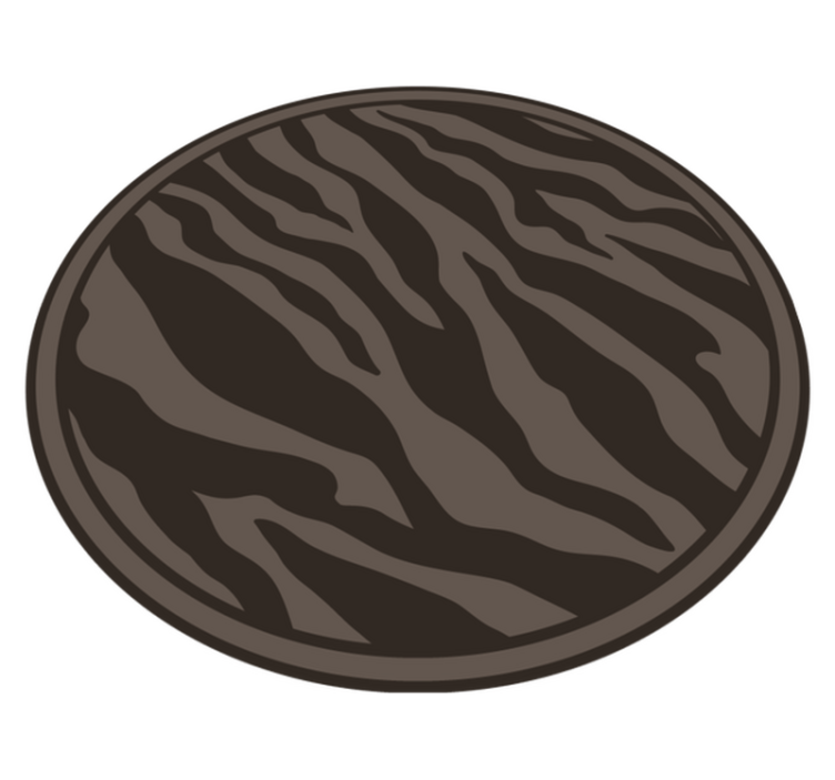Elegant Zebra Pattern animal print rug - TenStickers