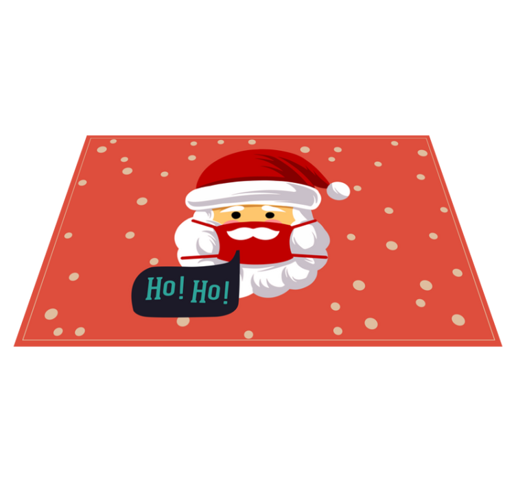 Santa Claus cheer christmas rug - TenStickers
