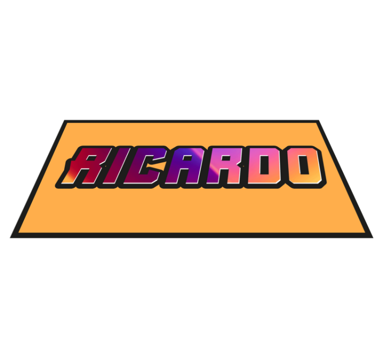 Custom textured name teenage bedroom rug - TenStickers