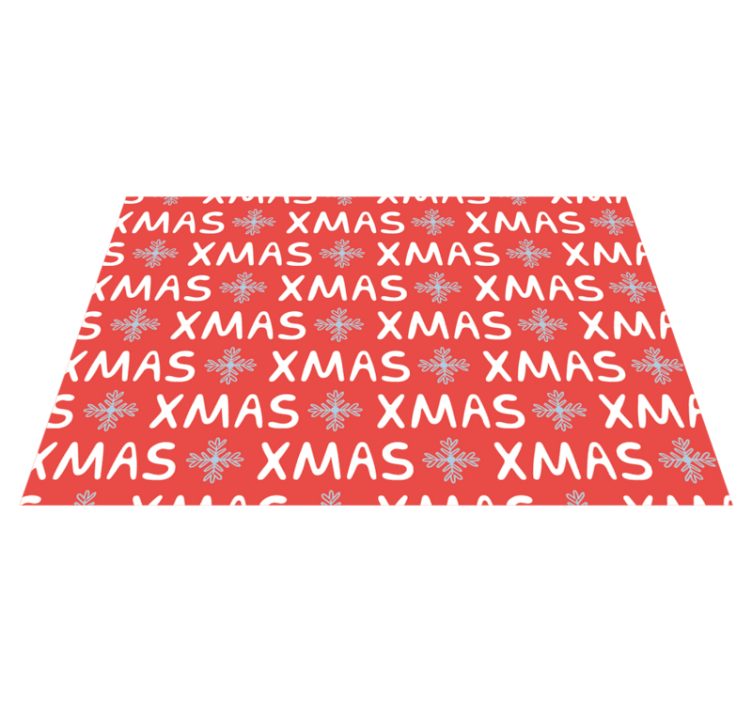 Festive XMAS Pattern christmas rug - TenStickers