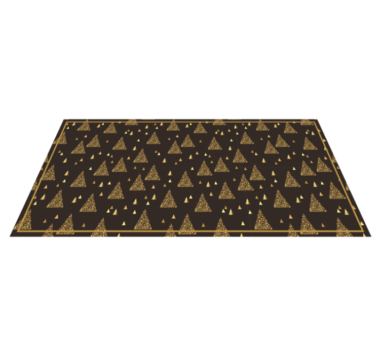 Festive Triangle Patterns christmas rug - TenStickers