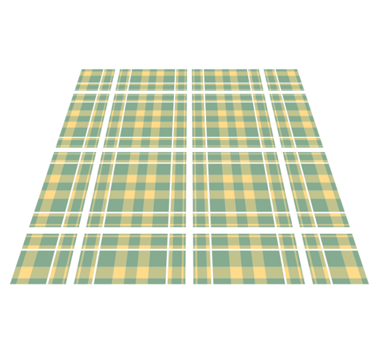Checked Motif stripes rug - TenStickers