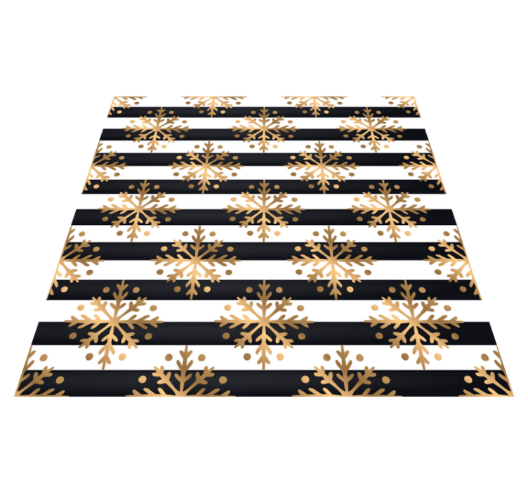 Elegant snowflake pattern christmas rug - TenStickers