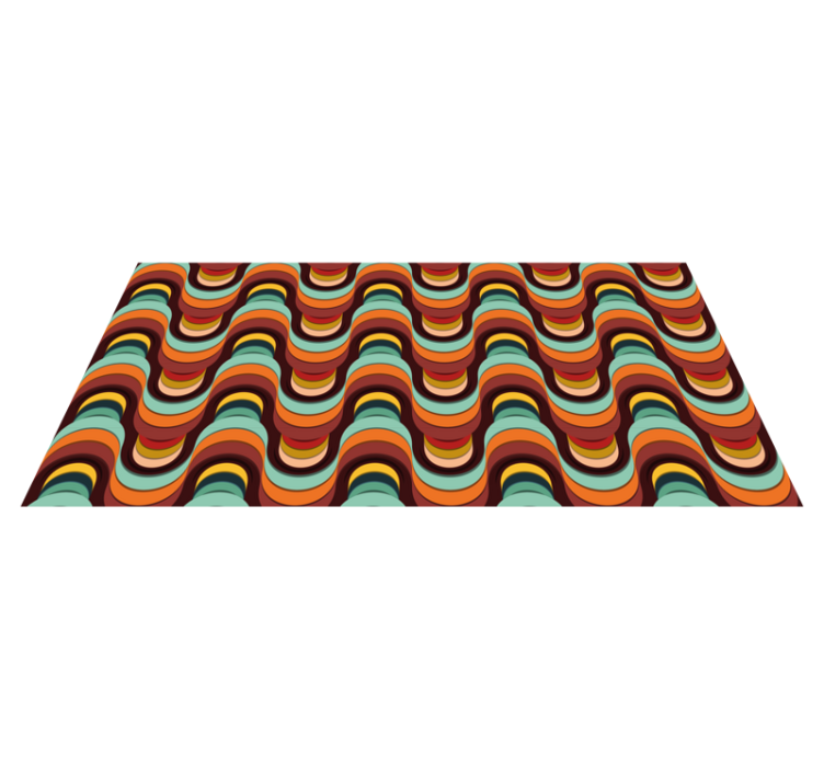 Lively Wave Concept modern rug - TenStickers