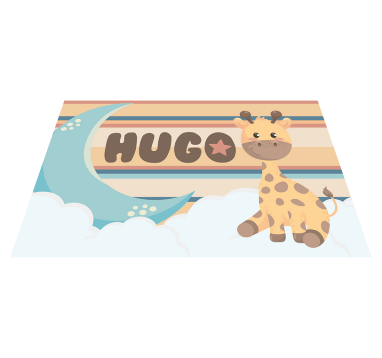 Giraffe Design custom floor mat - TenStickers