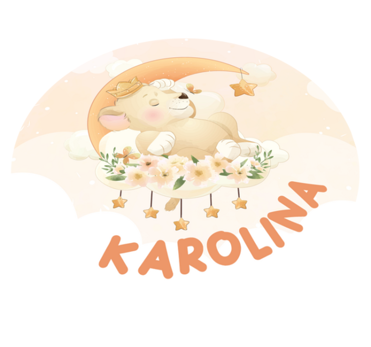 Sleepy Lion custom floor mat - TenStickers