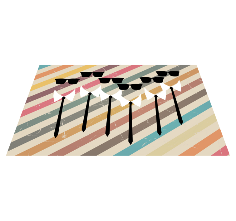 Dapper Group Attire stripes rug - TenStickers