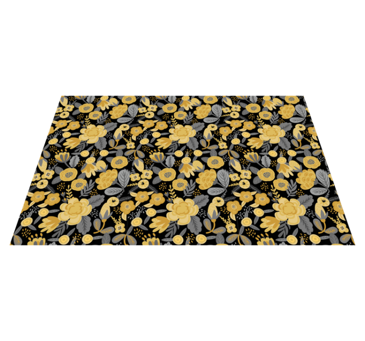 Floral Print Elegance nature rug - TenStickers