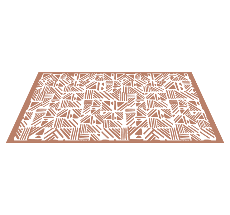 Contrasting Pattern geometric rug - TenStickers