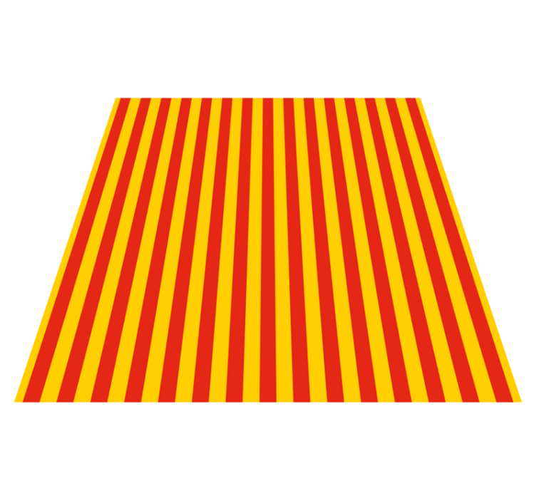 Vertical red and yellow stripes rug - TenStickers