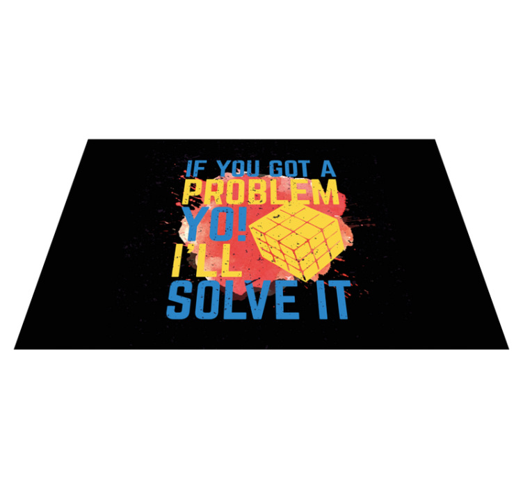 Problem Solving Message quote rug - TenStickers