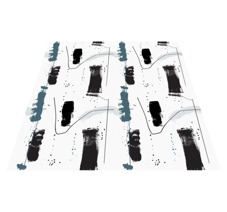 Linear Abstract Shapes minimalistic rug - TenStickers