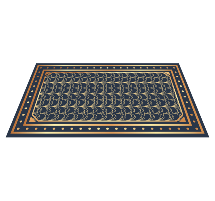 Elegant Wave Patterns geometric rug - TenStickers