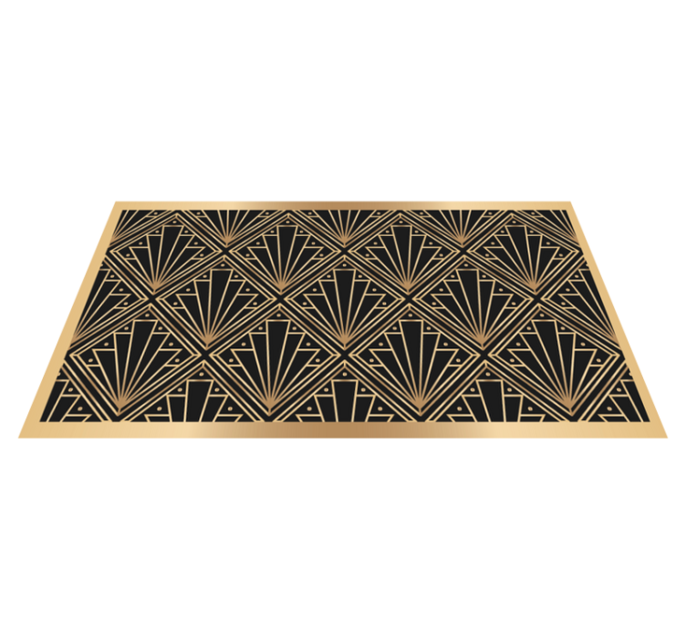 Art Deco Motif tile carpet - TenStickers