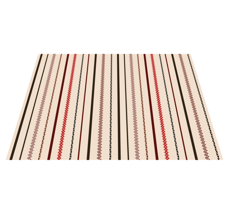 Stylish Striped Pattern ethnic rug - TenStickers