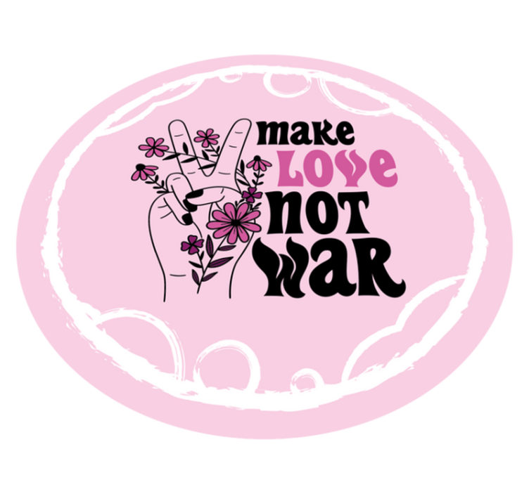 PEACEFUL LOVE MESSAGE quote rug - TenStickers