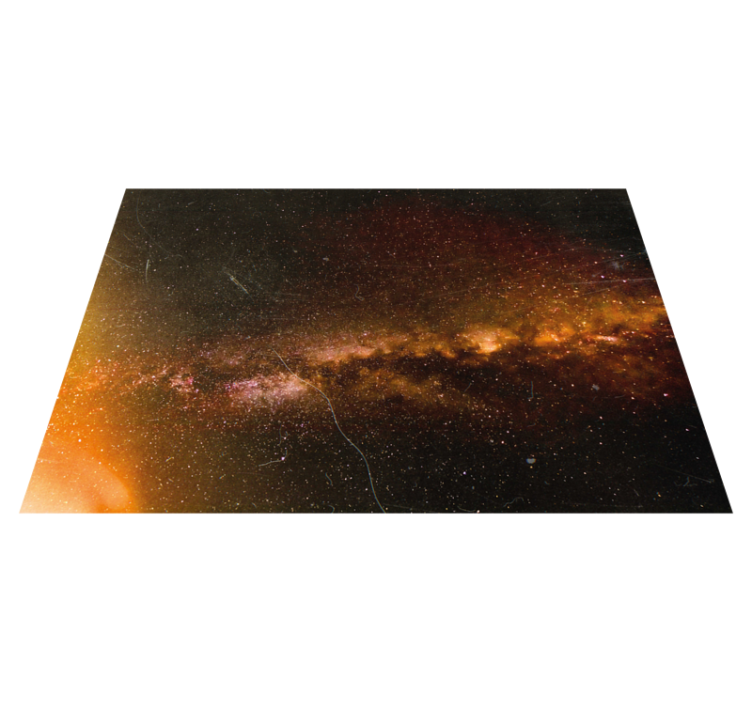 Cosmic Galaxy View star rug - TenStickers