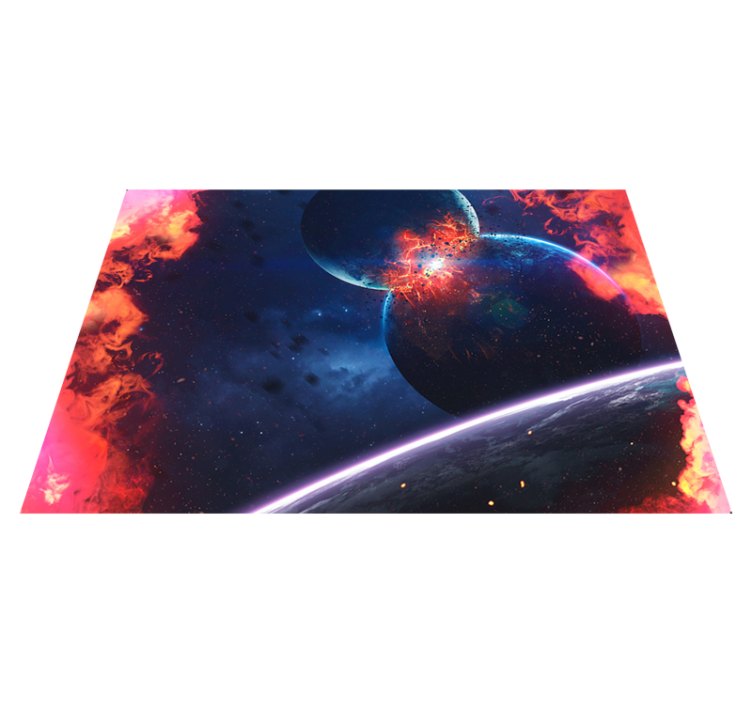 Cosmic galaxy adventure star rug - TenStickers