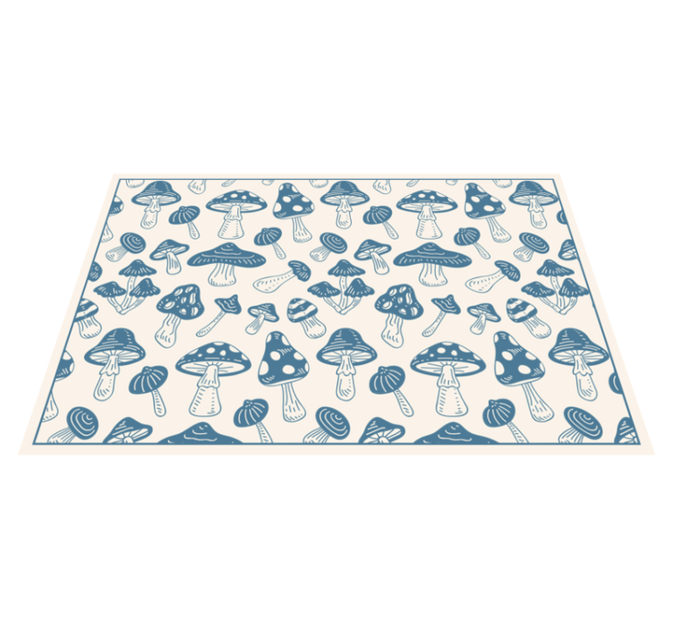 Fungi Patterned Chic nature rug - TenStickers