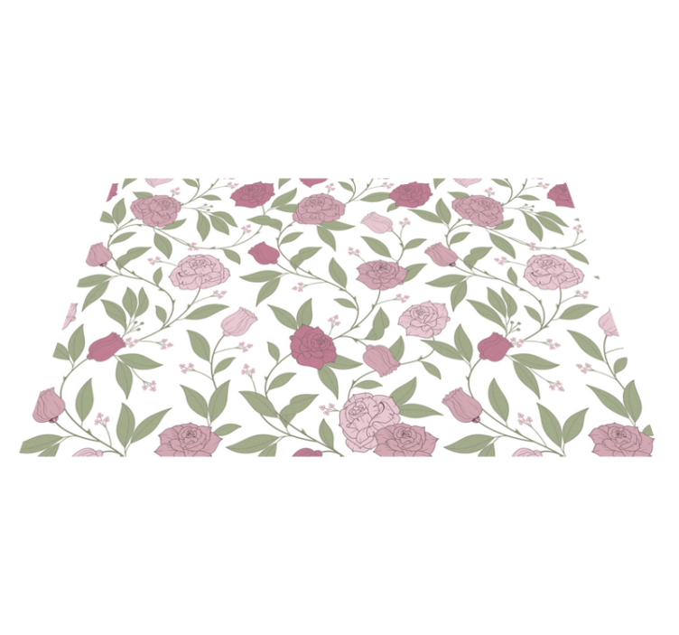 Elegant garden pattern floral rug - TenStickers