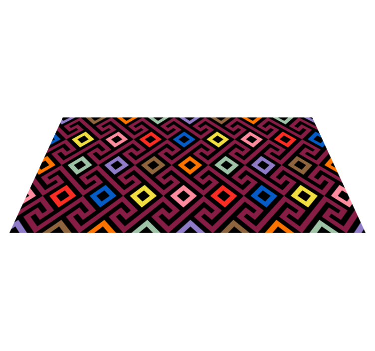 Lively Style geometric rug - TenStickers