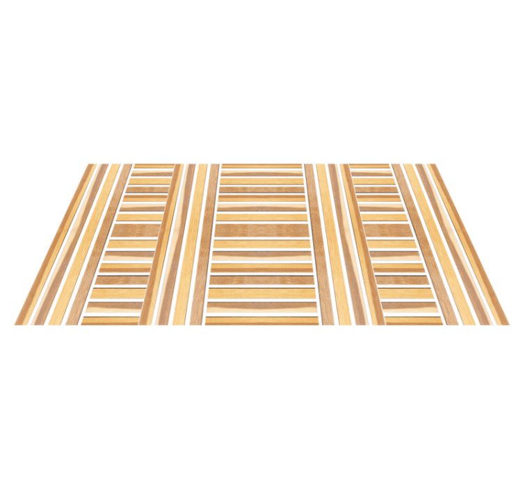 Stylish Wooden stripes rug - TenStickers