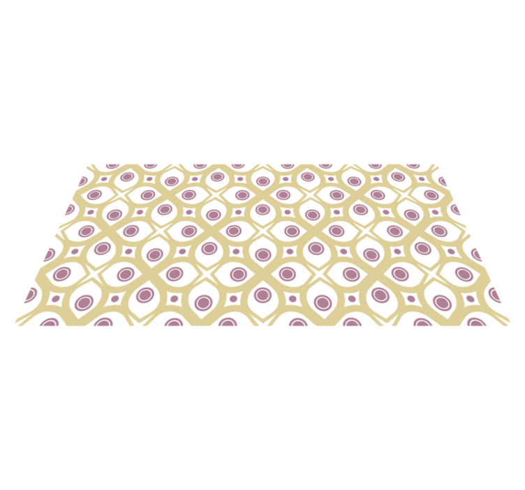GEOMETRIC CIRCLES PATTERN mosaic rug - TenStickers