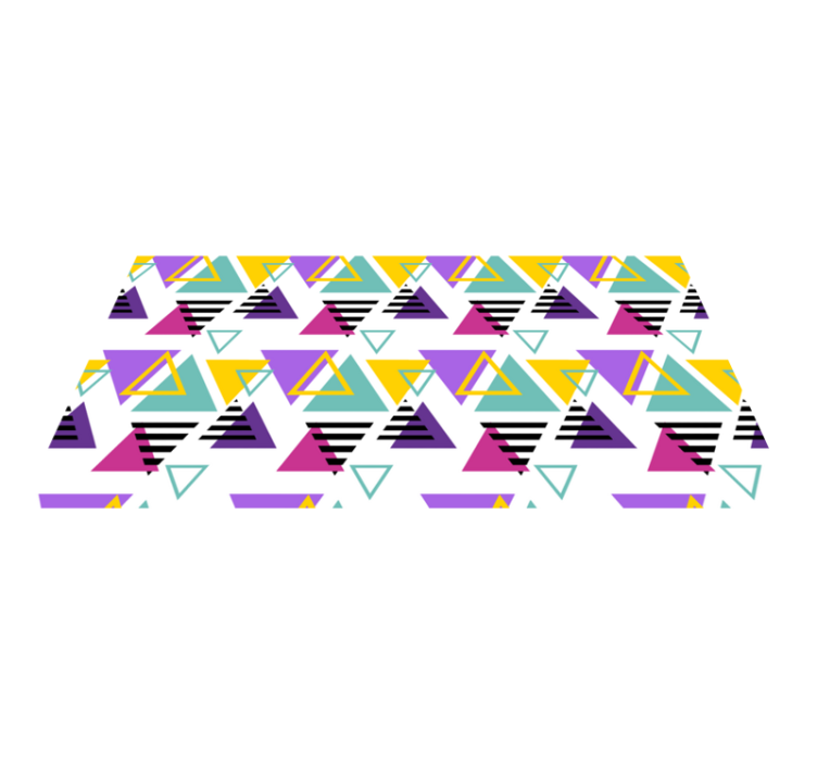 Colorful Triangle Arrangement geometric rug - TenStickers