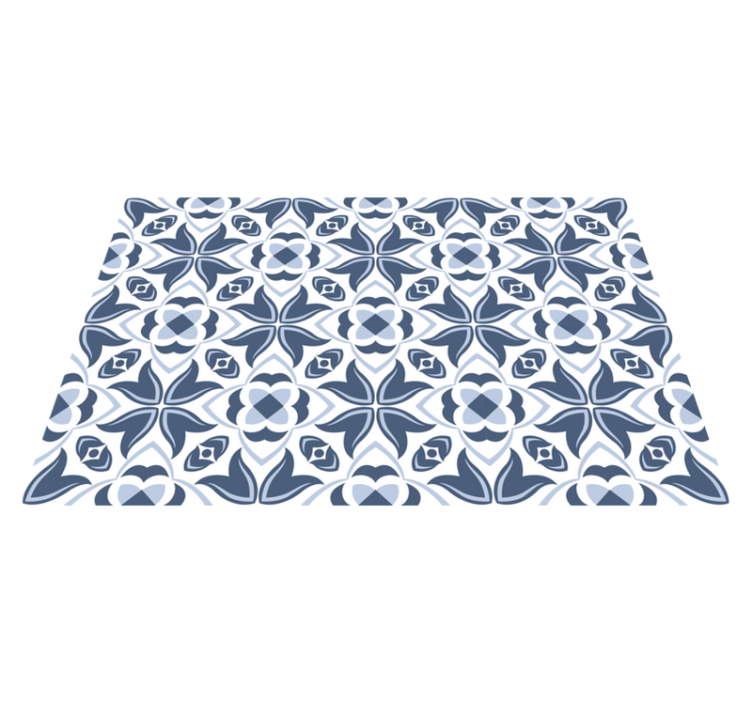 "Hampton Style" flower bouquet floral rug - TenStickers