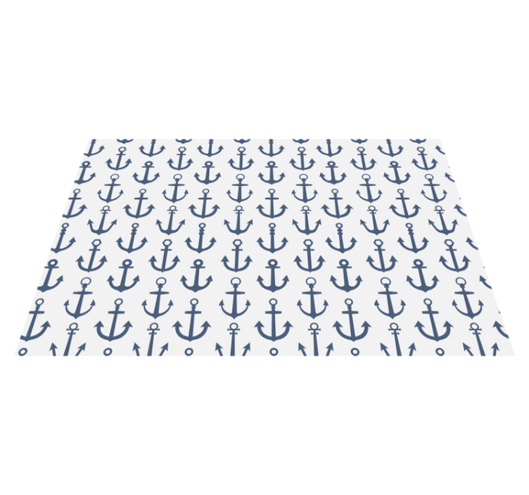 Nautical Anchor Theme bathroom mat - TenStickers