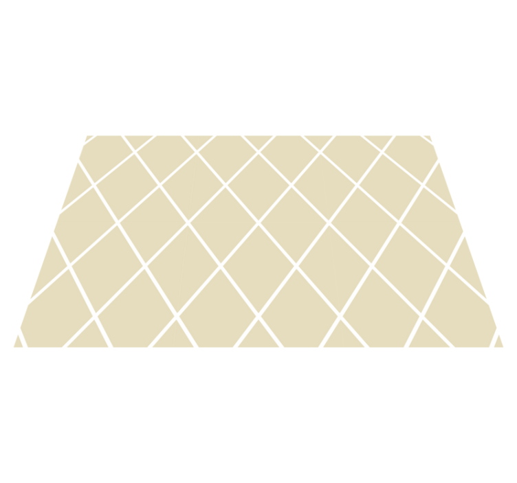 Diagonal cream lines living room rug - TenStickers