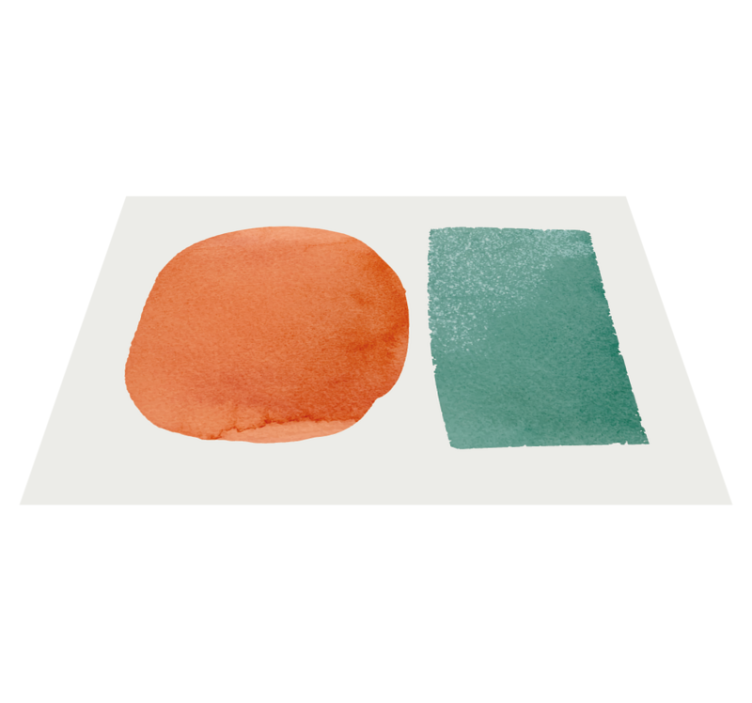 Abstract segments living room rug - TenStickers