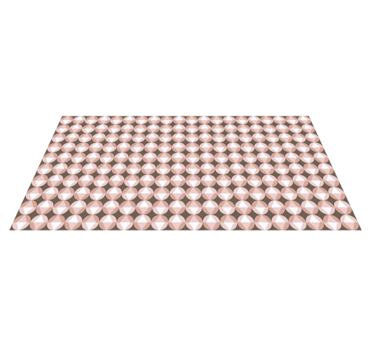 Pink Geometric Motif bathroom mat - TenStickers