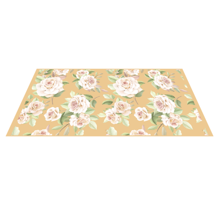 Gentle blossom grace floral rug - TenStickers
