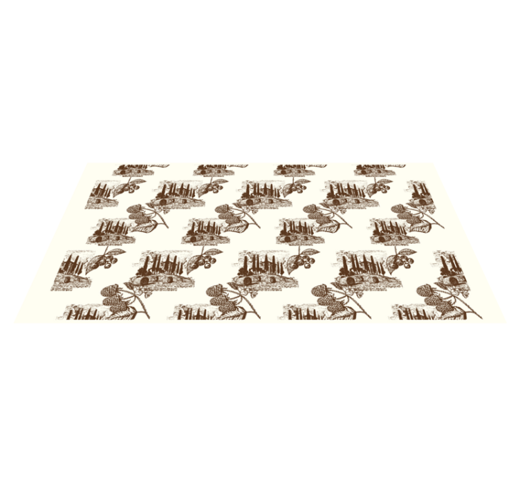 Elegant beige scene vintage rug - TenStickers