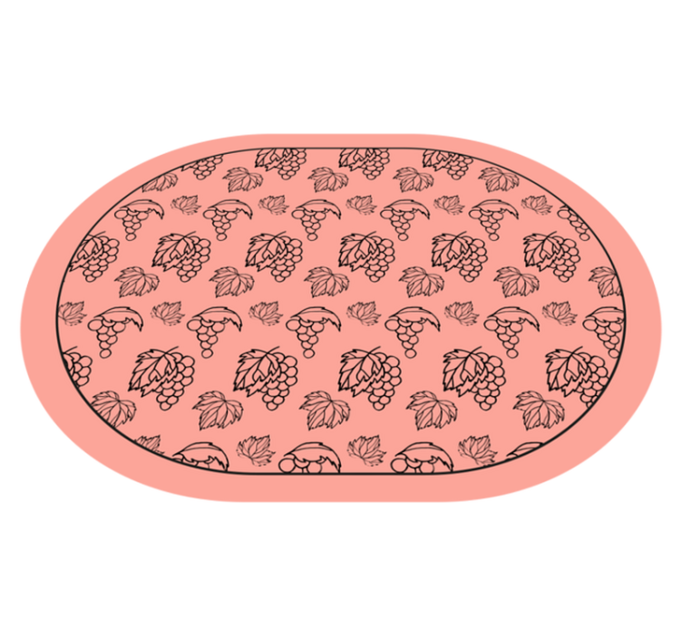Botanical Grape Pattern floral rug - TenStickers