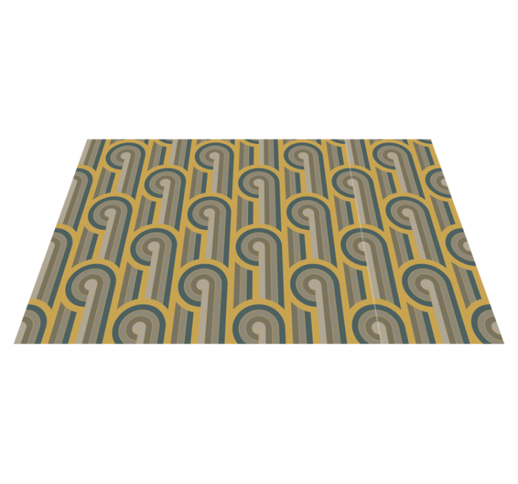 Geometric Pattern Elegance vintage rug - TenStickers
