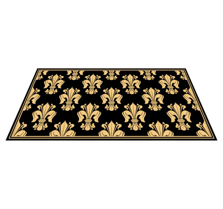 Elegant Fleur-de-Lis Pattern living room rug - TenStickers