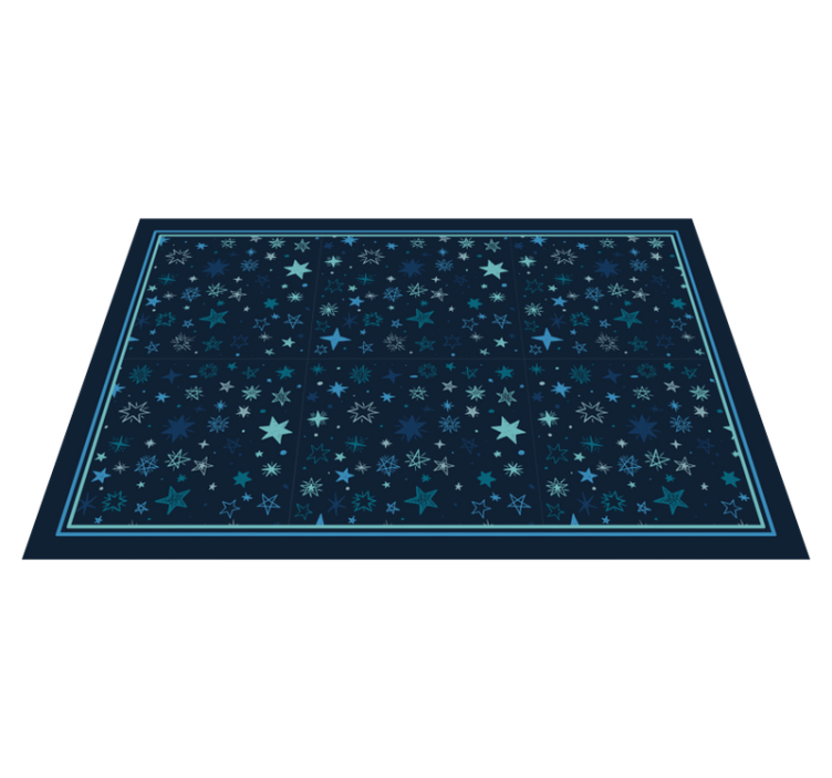 Celestial Motif Design star rug - TenStickers