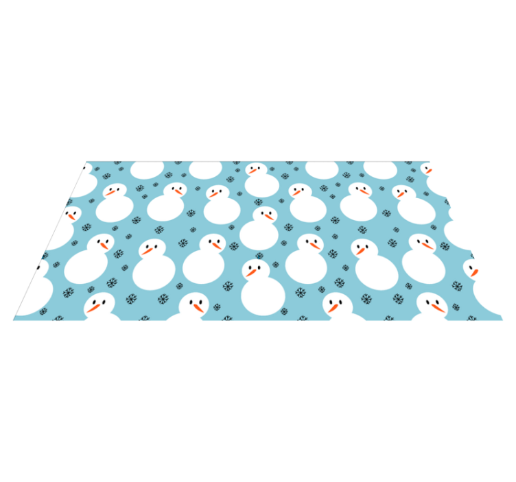 Snowman Festive Surface christmas rug - TenStickers