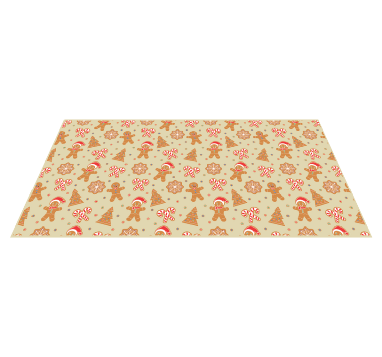 Festive Holiday Patterns christmas rug - TenStickers