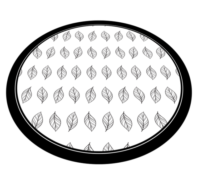 Botanical Outline floral rug - TenStickers