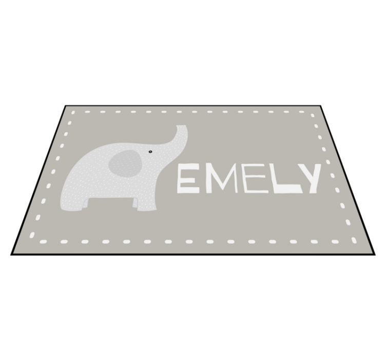 Customizable Elephant customized mats - TenStickers