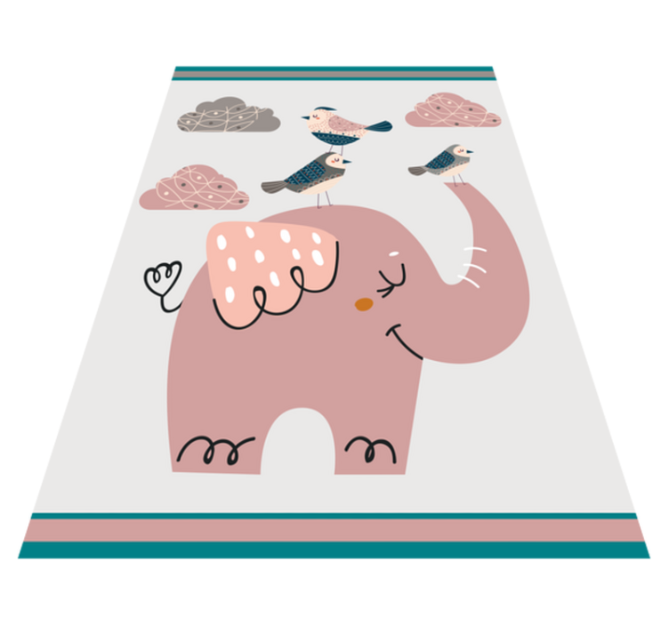 Elephant Playtime kids carpet - TenStickers