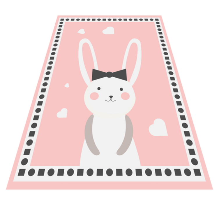 Bunny Nursery Adornment nursery rug - TenStickers