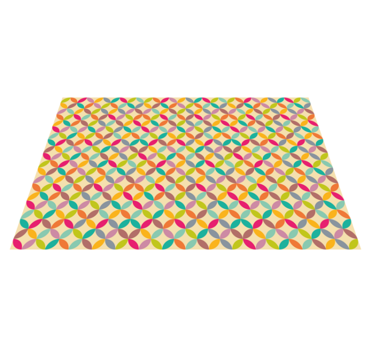 Colorful Geometric geometric rug - TenStickers