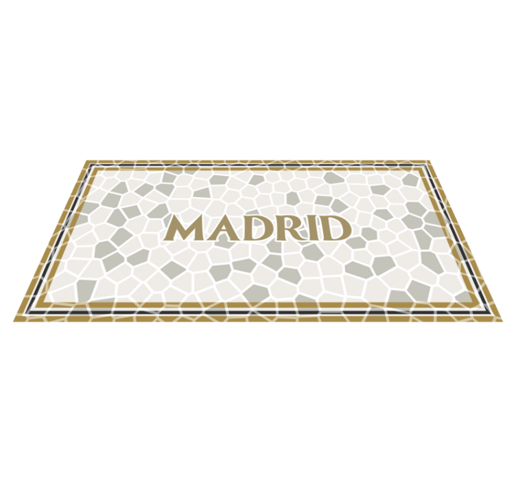 Madrid Geometric Pattern custom floor mat - TenStickers