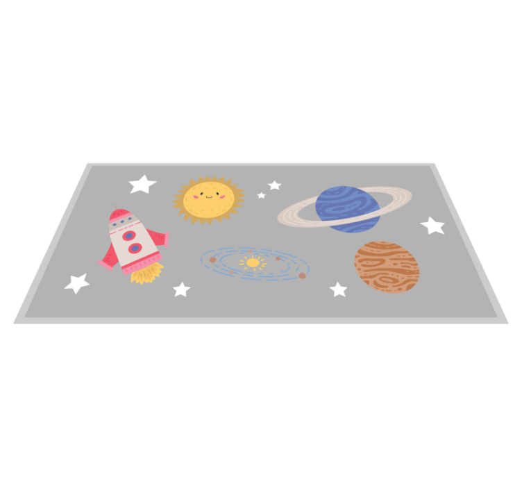 Space Adventure Theme kids carpet - TenStickers