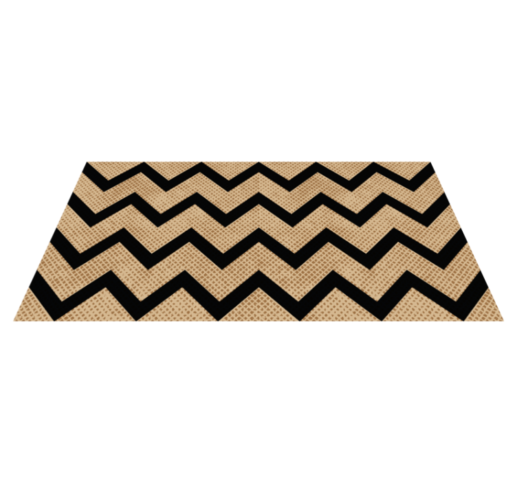 Chevron Textured geometric rug - TenStickers