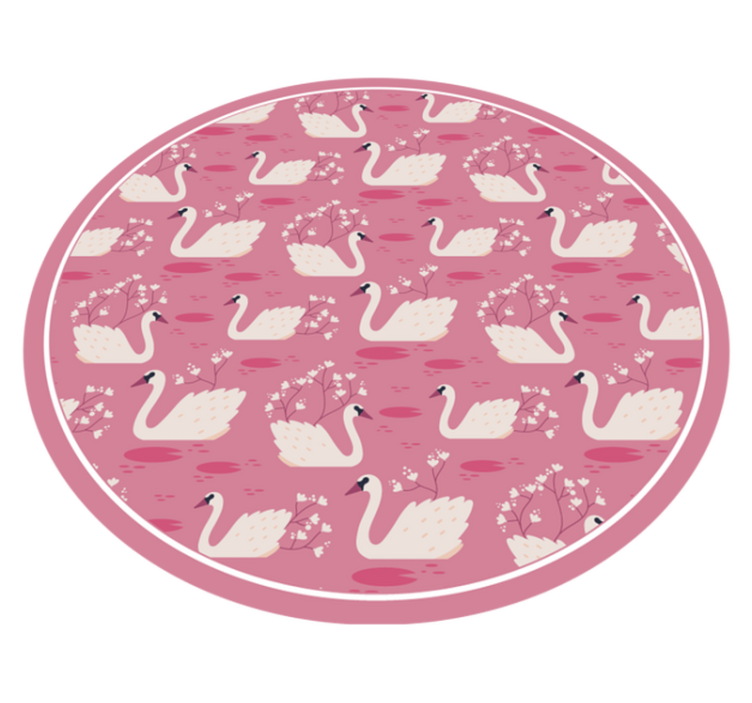 Swan Lake Serenity nursery rug - TenStickers